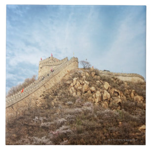 De grote muur van China buiten Beijing Tegeltje