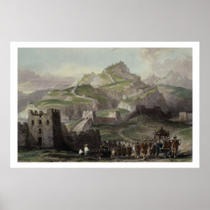 De Grote Muur van China, uit 'China in een reeks v Poster