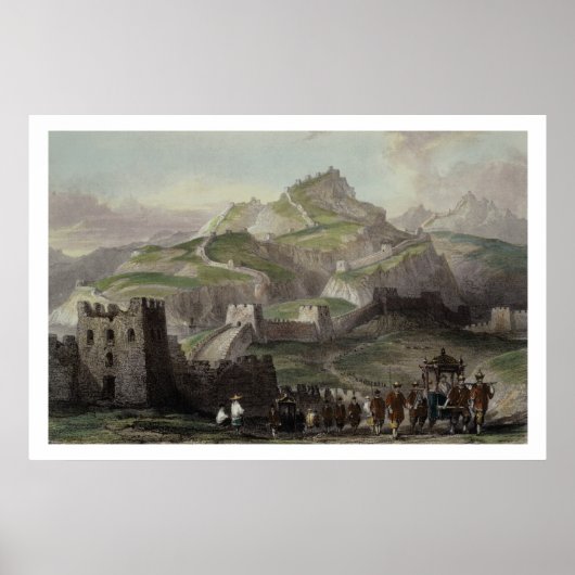 De Grote Muur van China, uit 'China in een reeks v Poster (Voorkant)