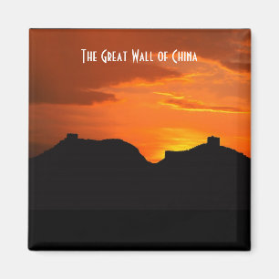 De Grote Muur van China (zonsondergang) Magneet