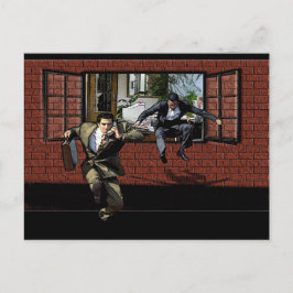 De grote ontsnapping briefkaart