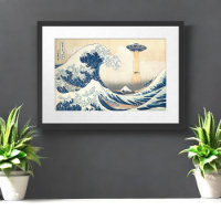 De grote ontvoering van Kanagawa Hokusai Remix