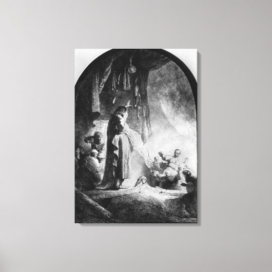 De grote opkomst van Lazarus Canvas Afdruk (Voorkant)