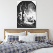 De grote opkomst van Lazarus Canvas Afdruk (Insitu (Slaapkamer))