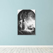 De grote opkomst van Lazarus Canvas Afdruk (Insitu (Houten vloer))