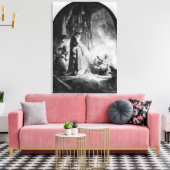 De grote opkomst van Lazarus Canvas Afdruk (Insitu (Woonkamer))