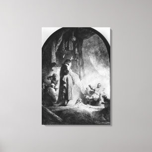 De grote opkomst van Lazarus Canvas Afdruk