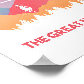 De Grote Pacific Northwest Minimale Kunst Poster (Hoek)