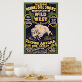 De grote Pawnee Bill Shows,  Circus Poster (Keuken)