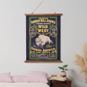 De grote Pawnee Bill Shows,  Circus Poster Hangend Wandkleed (Slaapkamer)