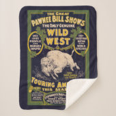 De grote Pawnee Bill Shows, Circus Poster Sherpa Deken (Voorkant)
