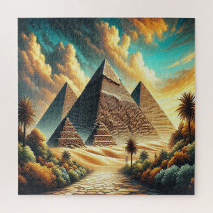 De grote piramides van Gizeh Egypte reizen Legpuzzel