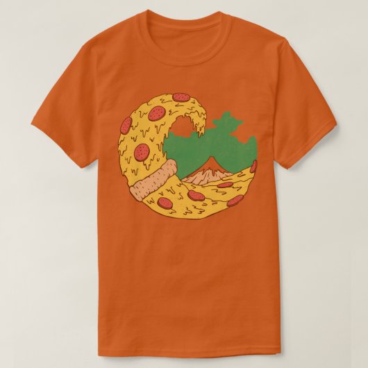 De Grote Pizza van Kanagawa T-shirt (Design voorkant)