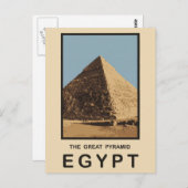 De Grote Pyramide Egypte Briefkaart (Voorkant / Achterkant)
