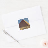 De Grote Pyramide van het oude Koninkrijk Khufu Vierkante Sticker (Envelop)