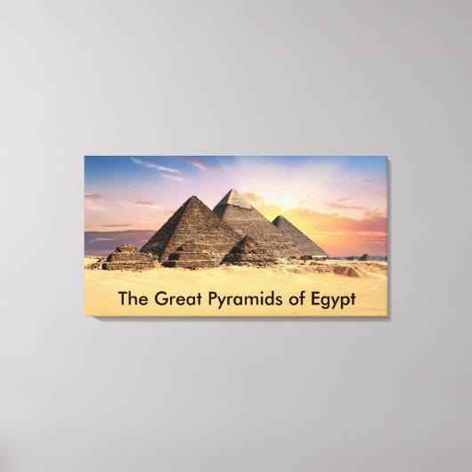 De Grote Pyramiden van Egypte Canvas Afdruk (Voorkant)