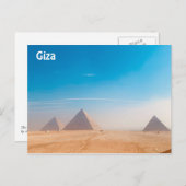 De Grote Pyramiden van Giza - Egypte Briefkaart (Voorkant / Achterkant)