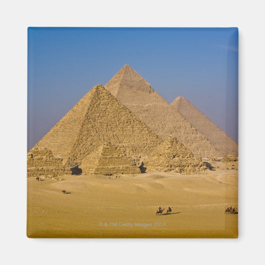 De Grote Pyramiden van Giza, Egypte Magneet (Voorkant)