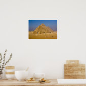 De Grote Pyramiden van Giza, Egypte Poster (Keuken)