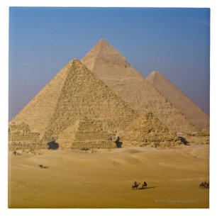 De Grote Pyramiden van Giza, Egypte Tegeltje