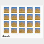 De Grote Pyramiden van Giza, Egypte Vierkante Sticker (Vel)
