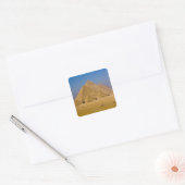 De Grote Pyramiden van Giza, Egypte Vierkante Sticker (Envelop)