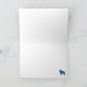 De grote Pyreneeën die de Ar van de Kerstman Feestdagen Kaart (Binnen)