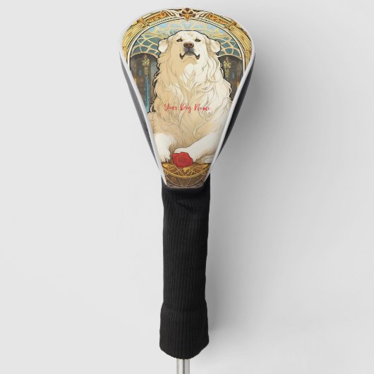 De Grote Pyreneeën Hond 002 - Natalia Mucha Golfheadcover (Voorkant)