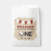 De grote raken | Honkbal 1e verjaardag Bedankzakje (Voorkant)