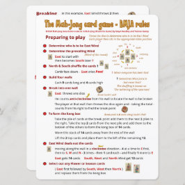 De grote regels van het Spel van de Kaart van de D