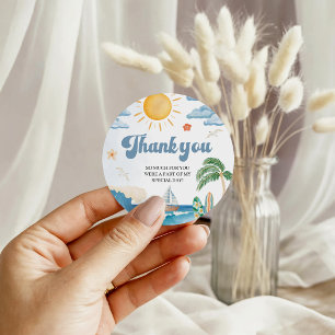 De Grote Retro Surf Favor Gift Tags Bedankjes Labels