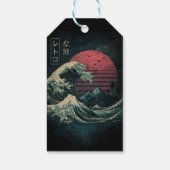 De grote Retro Wave Classic Cadeaulabel (Achterkant)