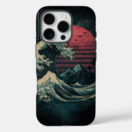 De grote Retro Wave Classic Case-Mate iPhone Case (Achterkant)