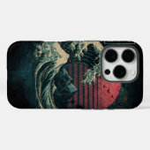 De grote Retro Wave Classic Case-Mate iPhone Case (Achterkant (horizontaal))