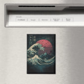 De grote Retro Wave Classic Magneet (Insitu (Vaatwasser))