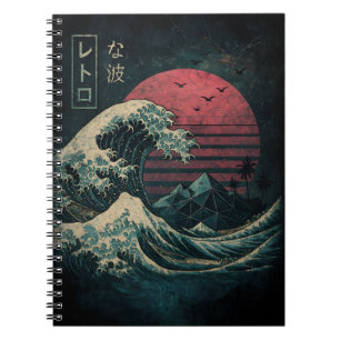 De grote Retro Wave Classic Notitieboek