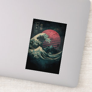 De grote Retro Wave Classic Sticker