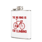 De grote ring is voor het klimmen heupfles (Links)