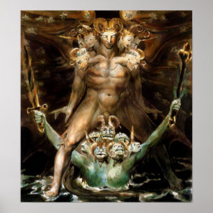 De Grote Rode Draak en het Beest van het Zee Poster