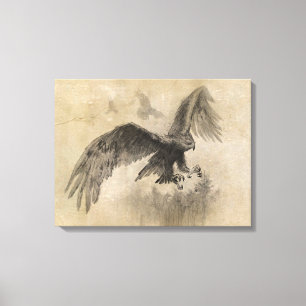De grote Schets van Eagles Canvas Afdruk