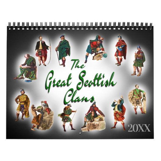 De grote Schotse klans Kalender (Hoes)