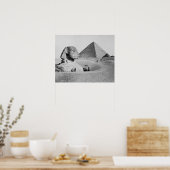 De Grote Sfinx, 1877.  foto Poster (Keuken)