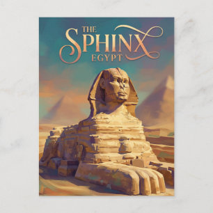 De Grote Sfinx van Giza Egypte Briefkaart