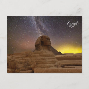De grote sfinx van Giza Feestdagenkaart