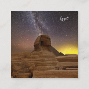 De grote sfinx van Giza Vierkante Visitekaartje