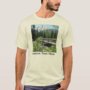 De grote Sneeuw van de Lente Tetons en Houten Brug T-shirt