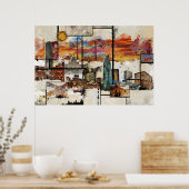 De grote staat Texas Print (Keuken)