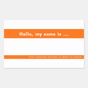 De grote Sticker van het Naamplaatje/van het