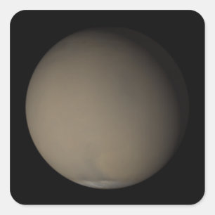 De grote stofwolken van 2001 op Mars Vierkante Sticker