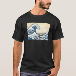 De Grote Surfende Katten Golf Van Kanagawa Katacht T-shirt